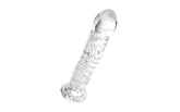 Sexus Suction Cup Glass Dildo 16cm Clear Glass Sex Toys